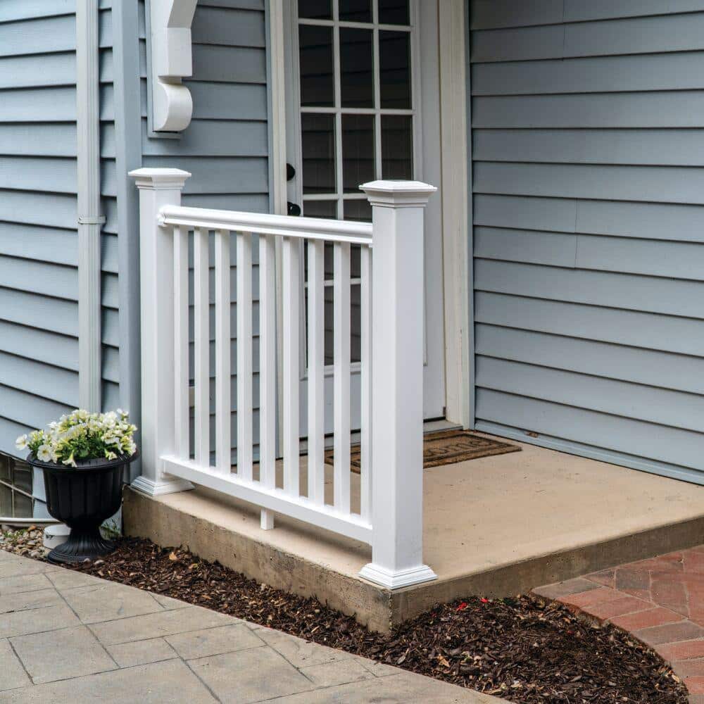 Veranda 4 in. x 4 in. x 100 in. White Traditional Post Jacket