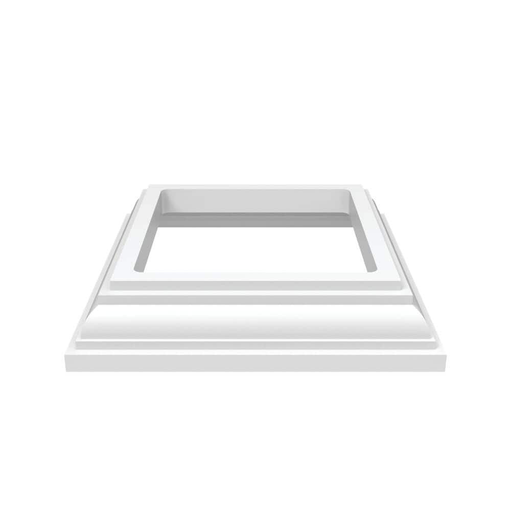 Veranda 4 in. x 4 in. White New England Base Trim