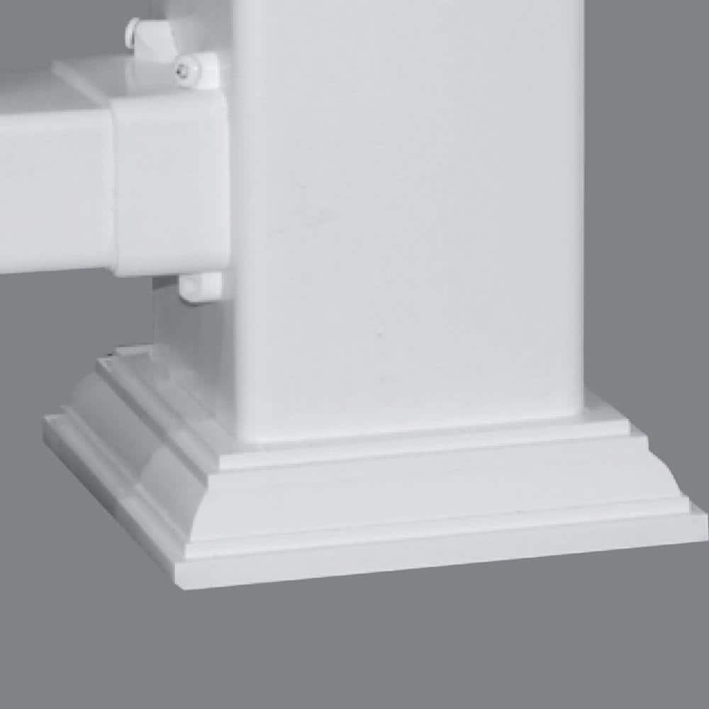 Veranda 4 in. x 4 in. White New England Base Trim
