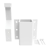 Veranda Aluminum Rail Fascia Mount Mid Bracket W