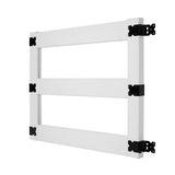 Veranda 3 ft. x 5 ft. 3-Rail Vinyl Ranch Rail Fence Gate Kit