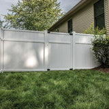 Veranda 4 ft. x 6 ft. Vinyl Framed Fence Gate Kit with White & Black Hardware