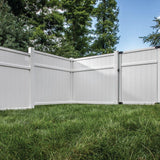 Veranda 4 ft. x 6 ft. Vinyl Framed Fence Gate Kit with White & Black Hardware