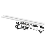 Veranda 4 ft. x 6 ft. Vinyl Framed Fence Gate Kit with White & Black Hardware