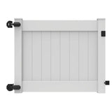 Veranda Linden 4 ft. x 5 ft. White Vinyl Un-Assembled Fence Gate