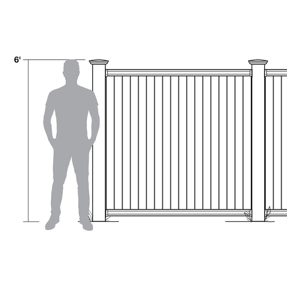 Veranda Pro-Series 6 ft x 8 ft Woodbridge Privacy Vinyl Fence Panel