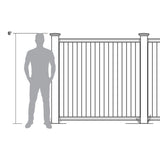 Veranda Pro-Series 6 ft x 8 ft Woodbridge Privacy Vinyl Fence Panel