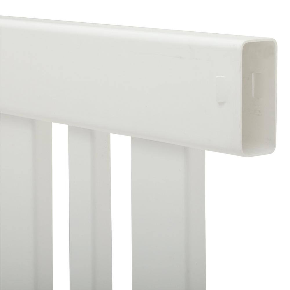 Veranda Pro-Series 4 ft. H x 6 ft. W White Vinyl Lafayette Spaced Picket Fence Panel