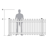 Veranda Pro-Series 4 ft. H x 6 ft. W White Vinyl Lafayette Spaced Picket Fence Panel