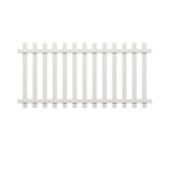 Veranda Glendale 4 ft. H x 8 ft. W White Vinyl Spaced Picket Fence Panel with Pointed Pickets