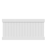 Veranda Linden 4 ft. H x 8 ft. W White Vinyl Privacy Fence Panel (Unassembled)