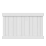 Veranda Linden 5 ft. H x 8 ft. W White Vinyl Unassembled Fence Panel