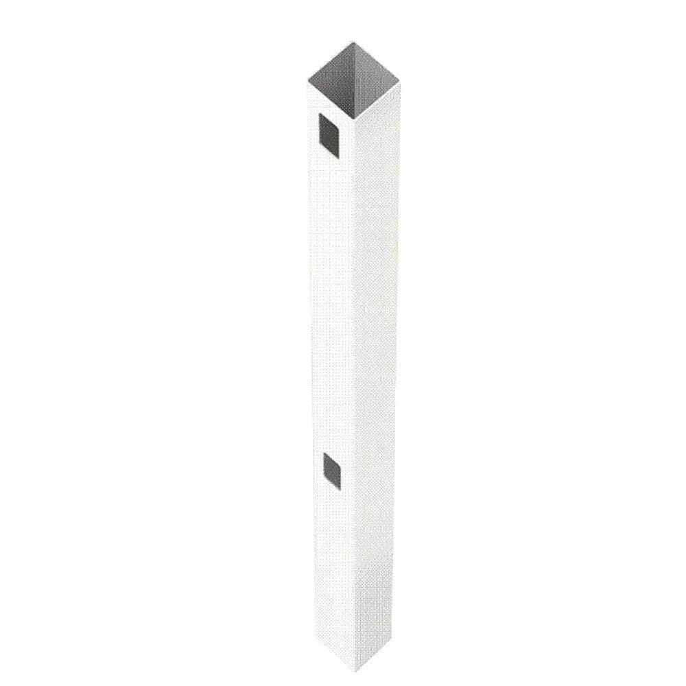 Veranda Pro Series 5x5x8 White Vinyl Woodbridge Routed End Fence Post
