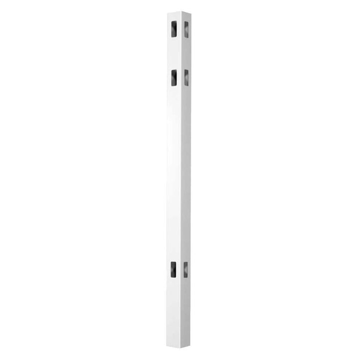 Veranda Pro Series 4x4x8 White Vinyl Lafayette Corner Fence Post