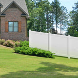 Veranda 5 in. x 5 in. x 8 ft. White Vinyl Routed Fence End/Gate Post