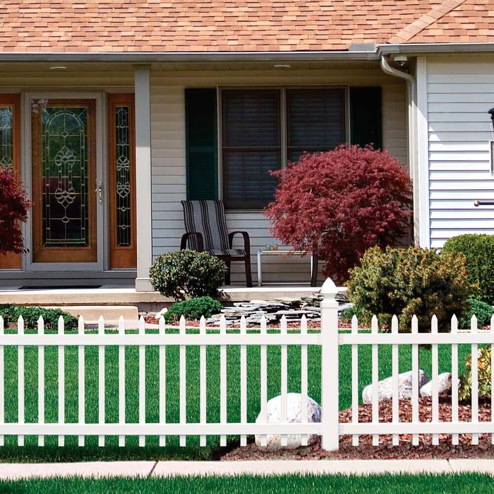 Veranda 5 in. x 5 in. x 8 ft. White Vinyl Fence Post