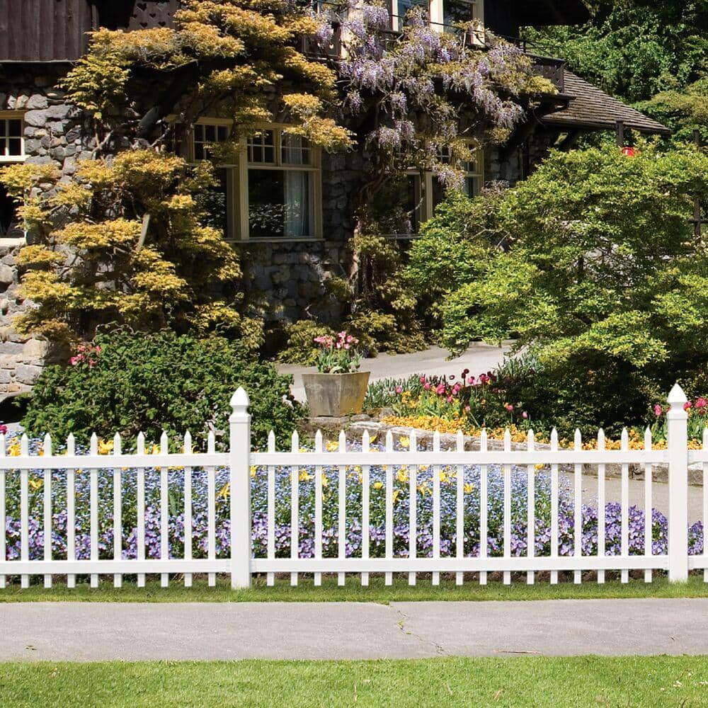 Veranda 5 in. x 5 in. x 8 ft. White Vinyl Fence Post