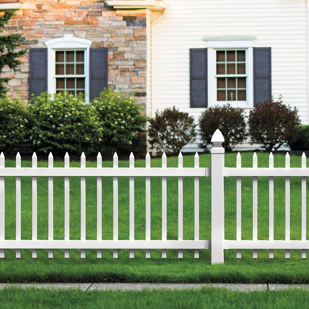 Veranda 5 in. x 5 in. x 8 ft. Tan Wicker Vinyl Fence Post