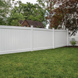 Veranda 5 in. x 5 in. x 9 ft. White Vinyl Pro Fence Line Post