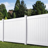 Veranda 5 in. x 5 in. x 9 ft. White Vinyl Pro Fence Line Post