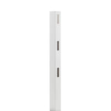 Veranda 5 in. x 5 in. x 7 ft. Vinyl White Ranch 3-Rail Line Post