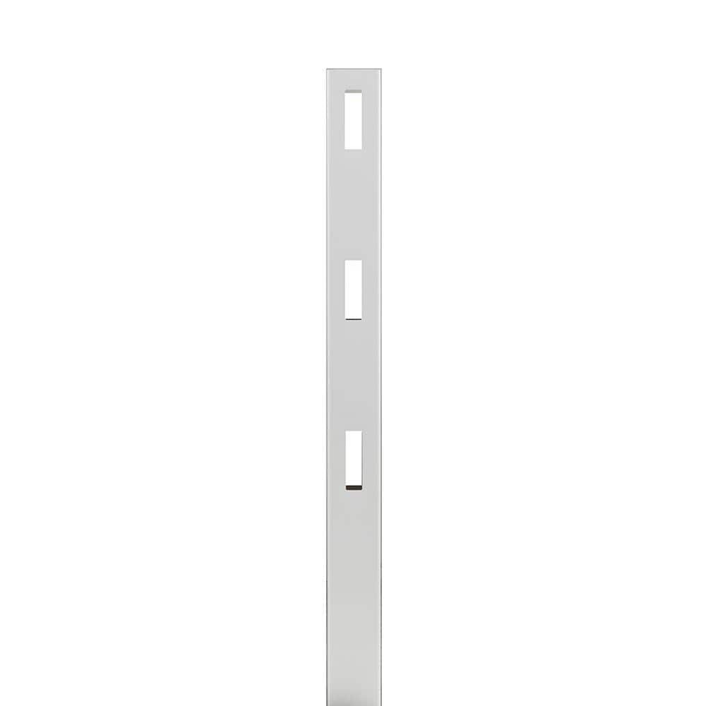 Veranda 5 in. x 5 in. x 7 ft. Vinyl White Ranch 3-Rail Line Post