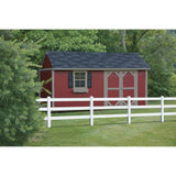 Veranda 5 in. x 5 in. x 7 ft. Vinyl White Ranch 3-Rail Line Post