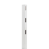 Veranda 5 in. x 5 in. x 7 ft. Vinyl White Ranch 3-Rail End Post
