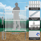 VEVOR 48in x 48in Vinyl Privacy Fence Panels - Louvered Outdoor Screens Kit