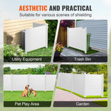 VEVOR Outdoor Privacy Screens 50"x50" Vinyl Air Conditioner & Pool Enclosure