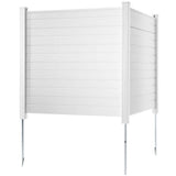VEVOR Outdoor Privacy Screens 50"x50" Vinyl Air Conditioner & Pool Enclosure