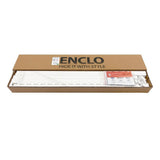 Enclo Privacy Screens 3.8 ft. H x 3 ft. W Wilmington White Vinyl Privacy Screen (2-Pack)