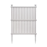 Enclo Privacy Screens 3.8 ft. H x 3 ft. W Wilmington White Vinyl Privacy Screen (2-Pack)