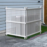 Enclo Privacy Screens 3.8 ft. H x 3 ft. W Wilmington White Vinyl Privacy Screen (2-Pack)