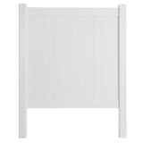 Unbranded 6 ft. x 6 ft. White Vinyl Fence Panel Set - 2 Pieces