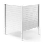 HONEY JOY 4.08 ft. x 4.04 ft. White PVC Outdoor Privacy Fence Panel
