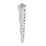 Barrette Outdoor Living Louvered 6x6x102 White Vinyl Fence Post