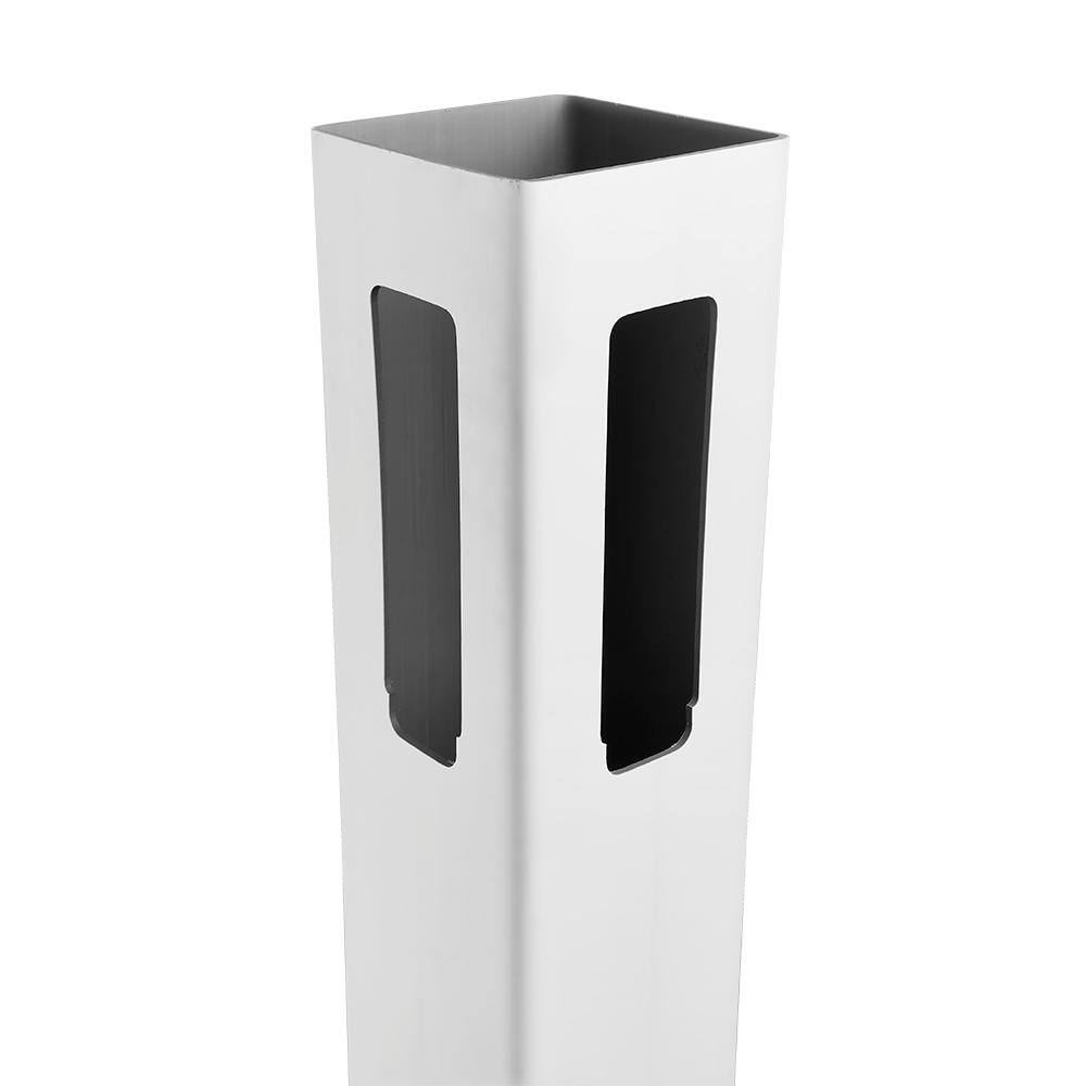 5 in. x 5 in. x 8 ft. White Polypropylene Fairfax Corner Fence Post