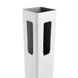 5 in. x 5 in. x 8 ft. White Polypropylene Fairfax Corner Fence Post