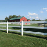 Veranda 1-1/2 in. x 5-1/2 in. x 8 ft. Tan Vinyl Ranch Fence Rail