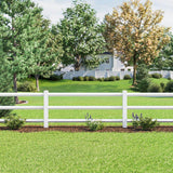 Veranda 1-1/2 in. x 5-1/2 in. x 8 ft. Tan Vinyl Ranch Fence Rail