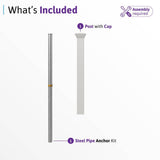WamBam Fence No-Dig Vinyl Fence Post - Newport Finishing