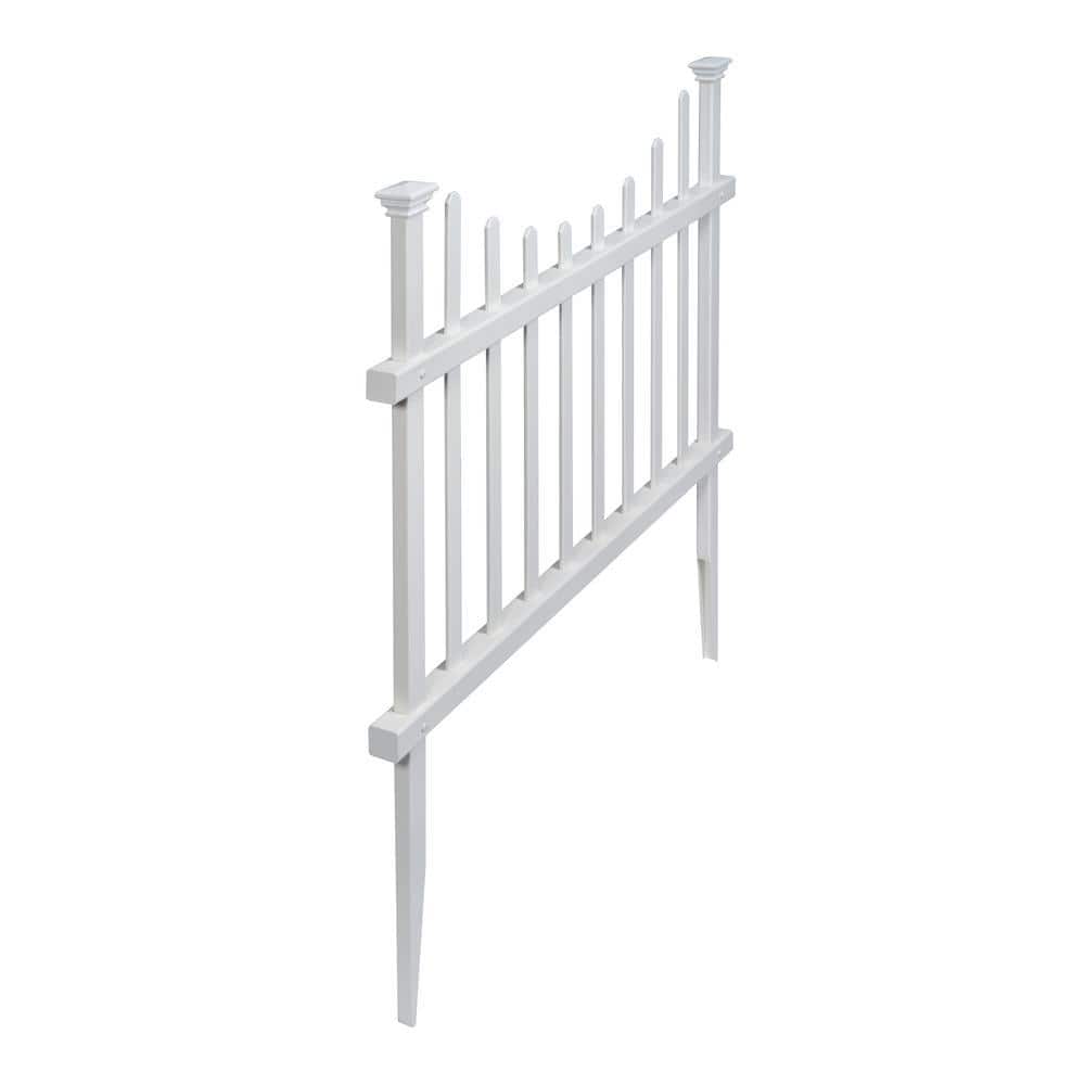 Zippity Outdoor Products Washington Vinyl Picket Fence Panel Kit 2-Pack