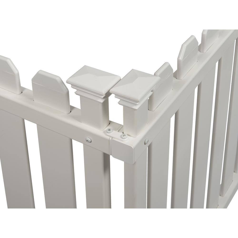 Zippity Outdoor Products Bella Puppy and Garden White Vinyl Fence Kit 2-Pack