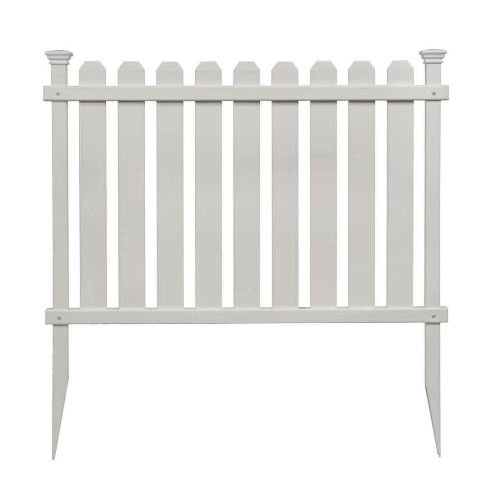 Zippity Outdoor Products Bella Puppy and Garden White Vinyl Fence Kit 2-Pack