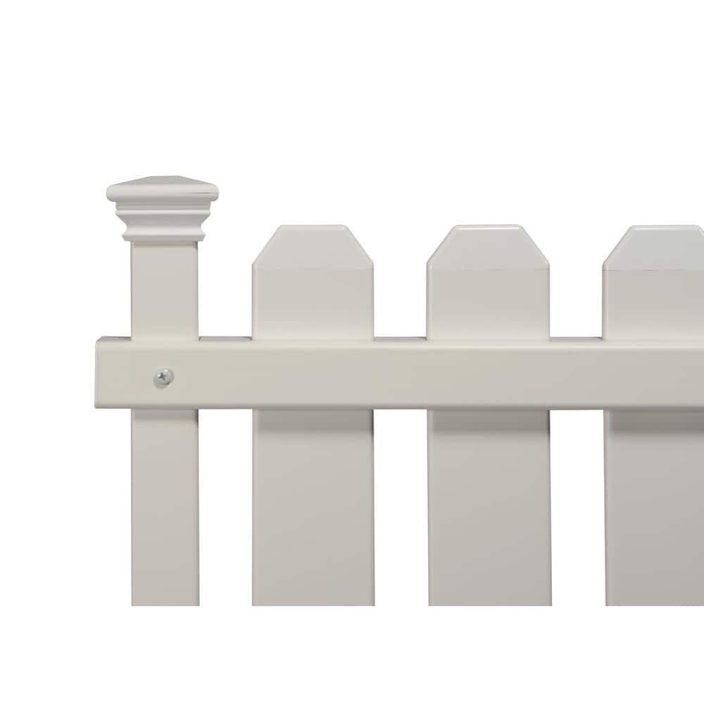 Zippity Outdoor Products Bella Puppy and Garden White Vinyl Fence Kit 2-Pack