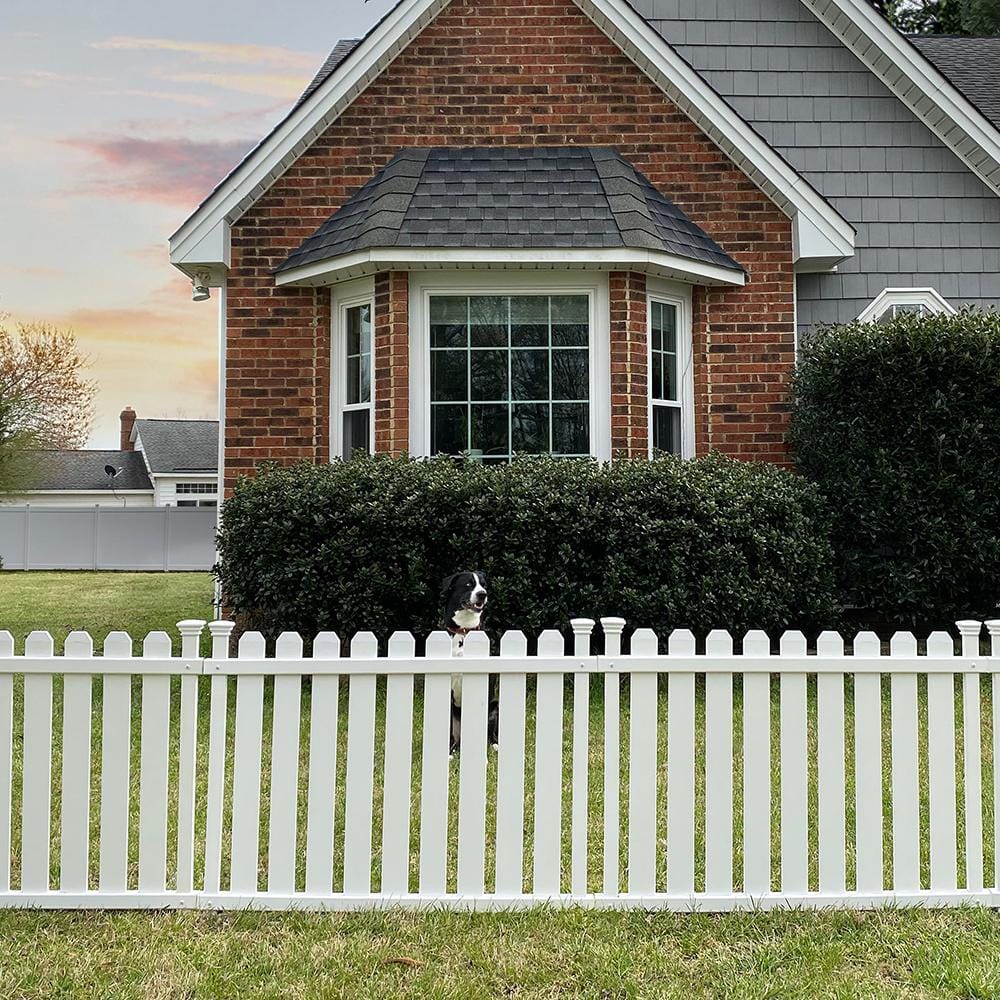 Zippity Outdoor Products Bella Puppy and Garden White Vinyl Fence Kit 2-Pack