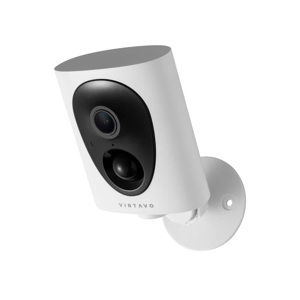 virtavo Pro Wi-Fi 1080p Indoor/Outdoor Wire-free Home Security Camera, Night Vision, Rechargeable, 2-way Audio, Smart Detection