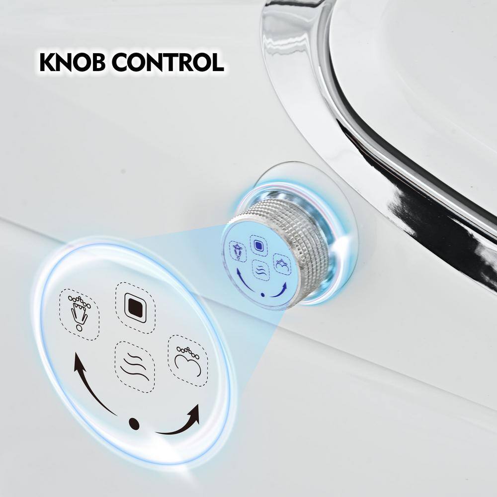 Virubi Heated Seat Smart Toilet with Remote Control and Warm Dryer