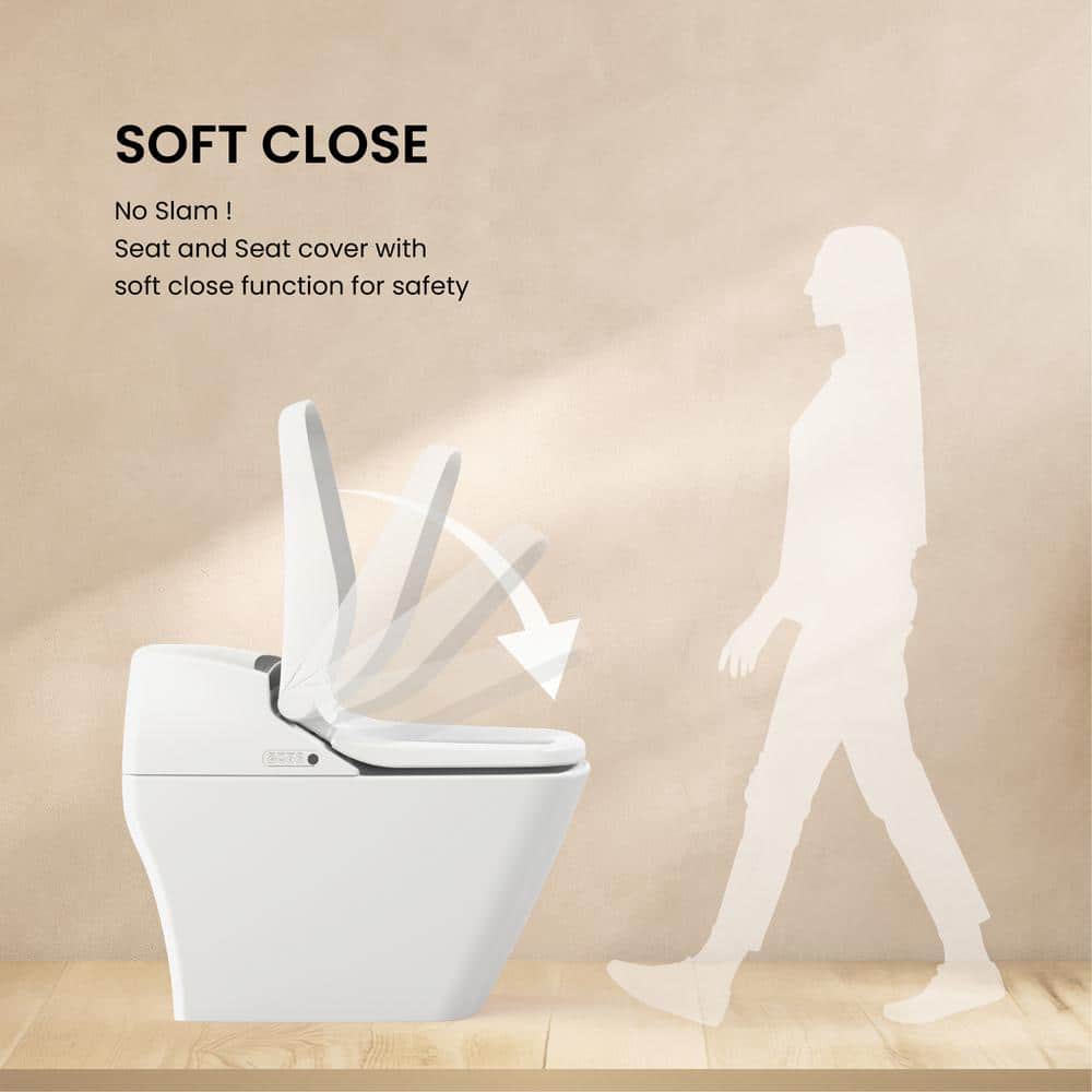 VOVO Stylement Tankless Smart Bidet Toilet with Auto Flush & Heated Seat